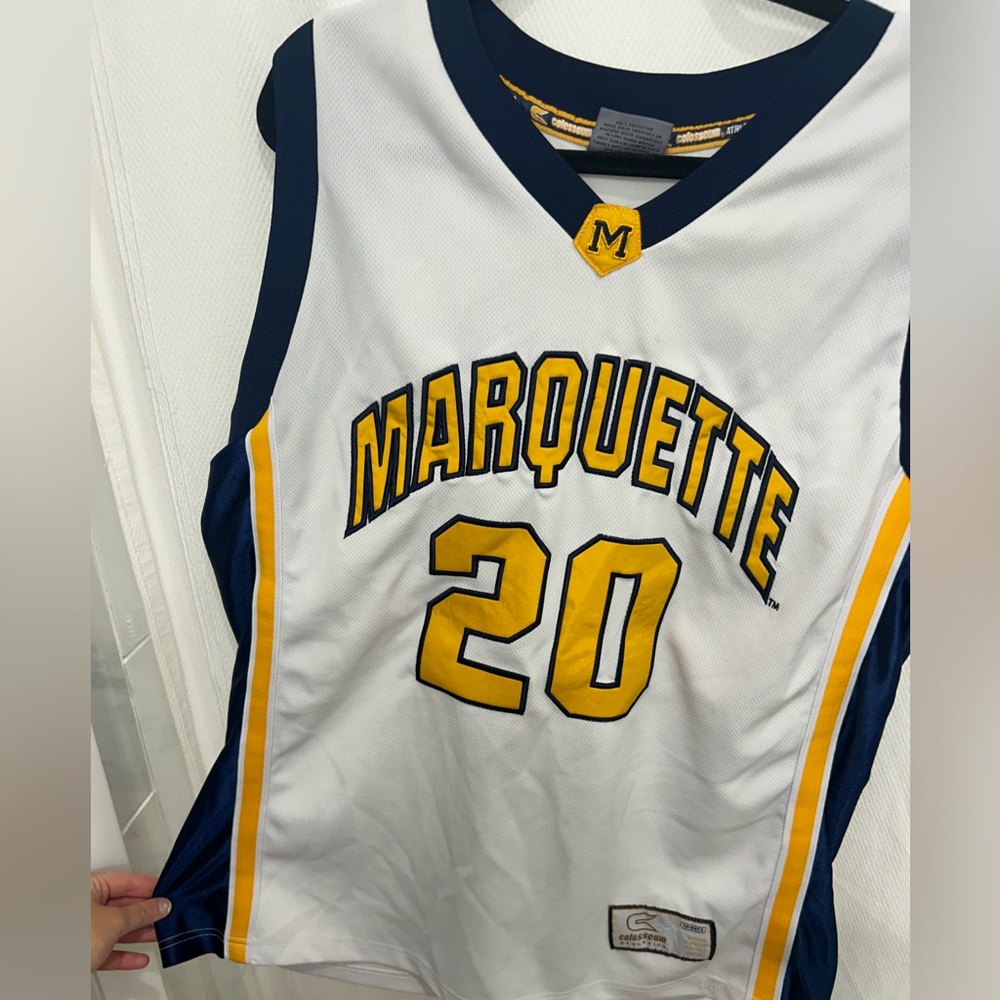 Marquette basketball jersey white